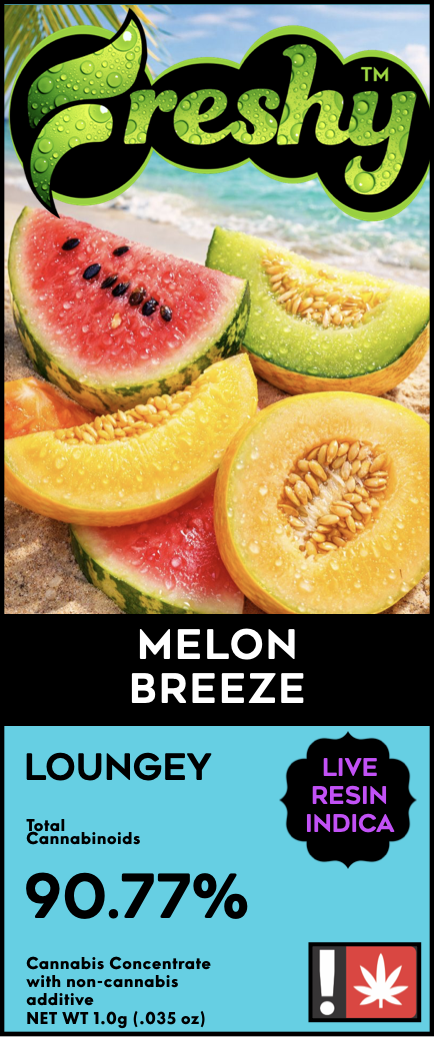 Melon Breeze, Live Resin + Botanical Terpenes, 1g