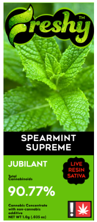 Spearmint Supreme, Live Resin + Botanical Terpenes, 1g