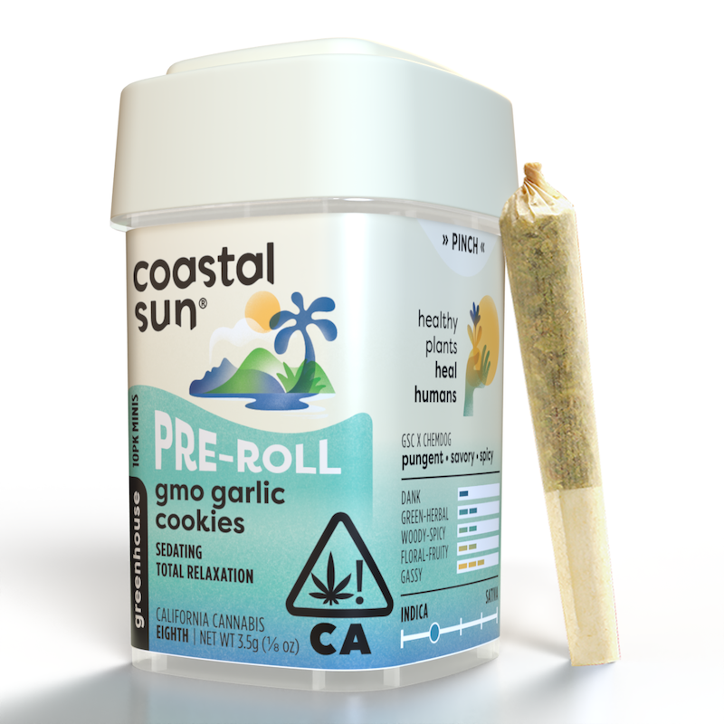 Coastal Sun - Preroll: GMO Garlic Cookies (10-Pack)
