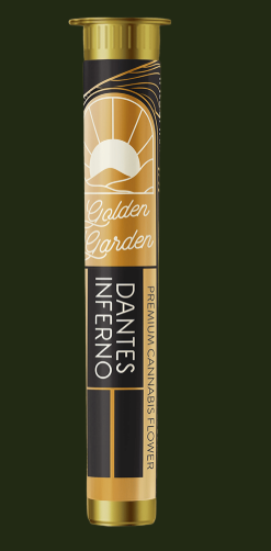 DANTE'S INFERNO PREROLL - GOLDEN GARDEN - 1g