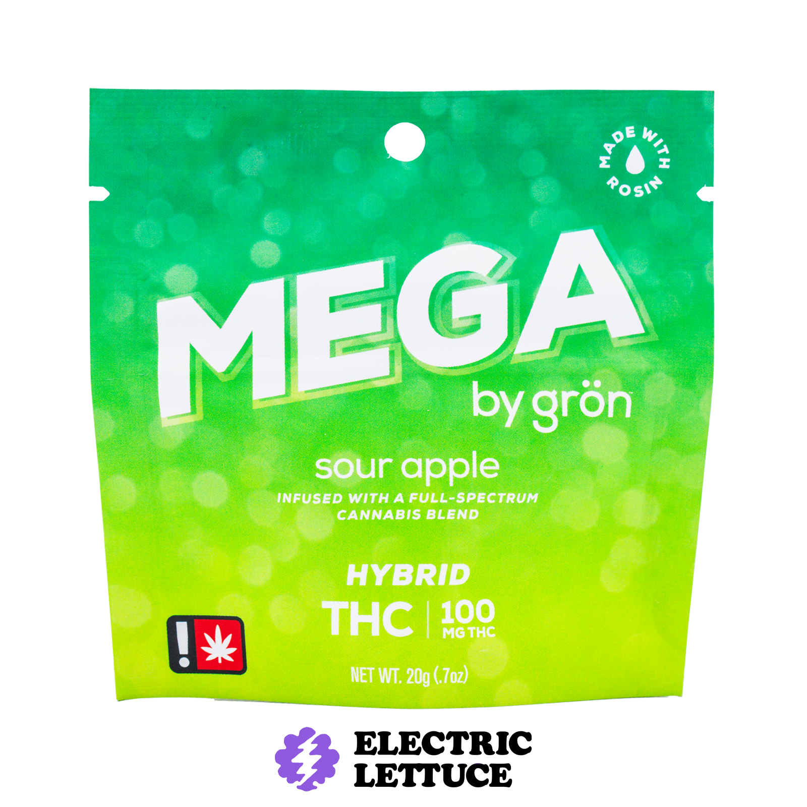 Gron Sour Apple Mega Pearl 100mg