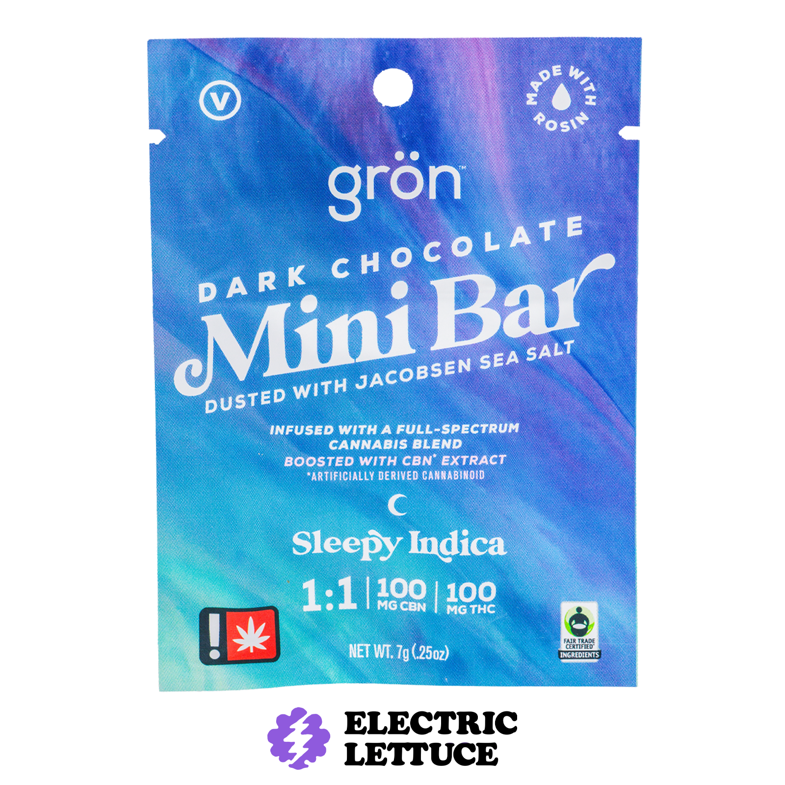 Gron 1:1 CBN Dark Chocolate Mini Bar 100mg