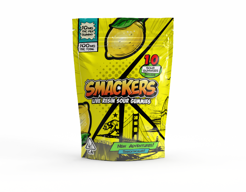 Smackers - Lemon Live Resin Sour Gummies 100mg