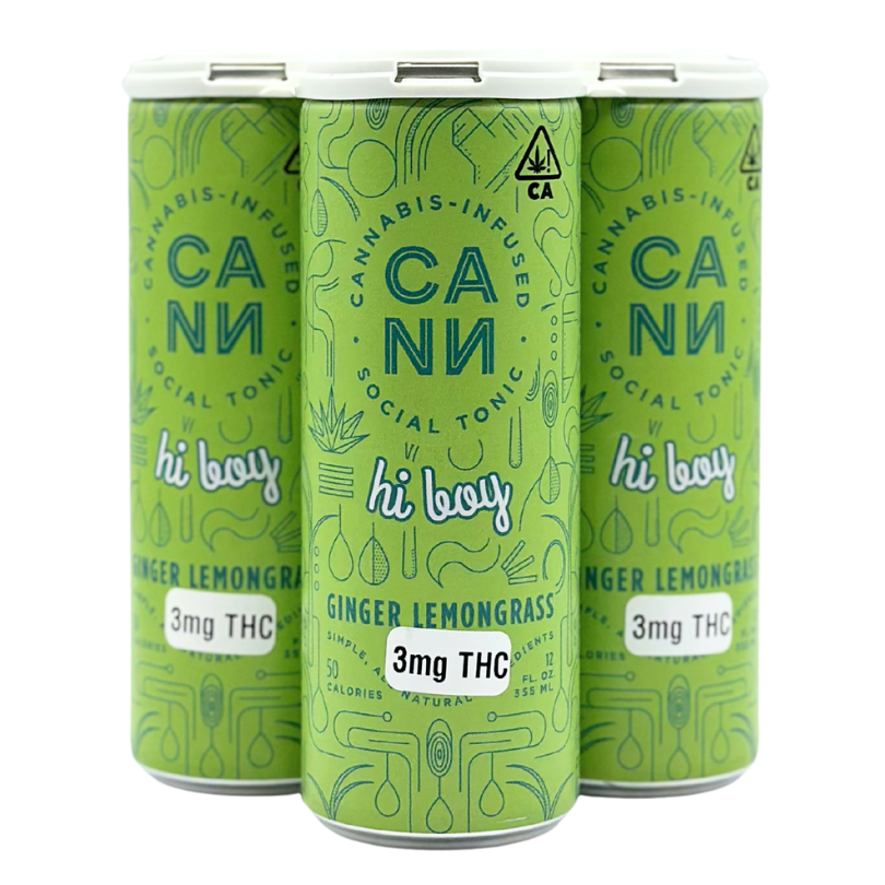 CANN - Hi Boys - Ginger Lemongrass - Drinks - 4pk - 5mg