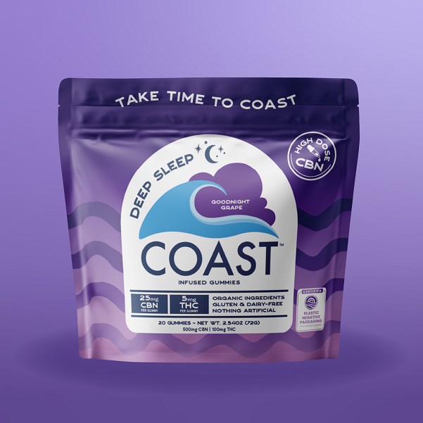 Coast 20pk Soft Lozenge Good Night Grape CBN 5:1