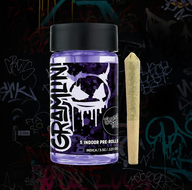 Gramlin 5pk Prerolls 3.5g Sunset Mojito