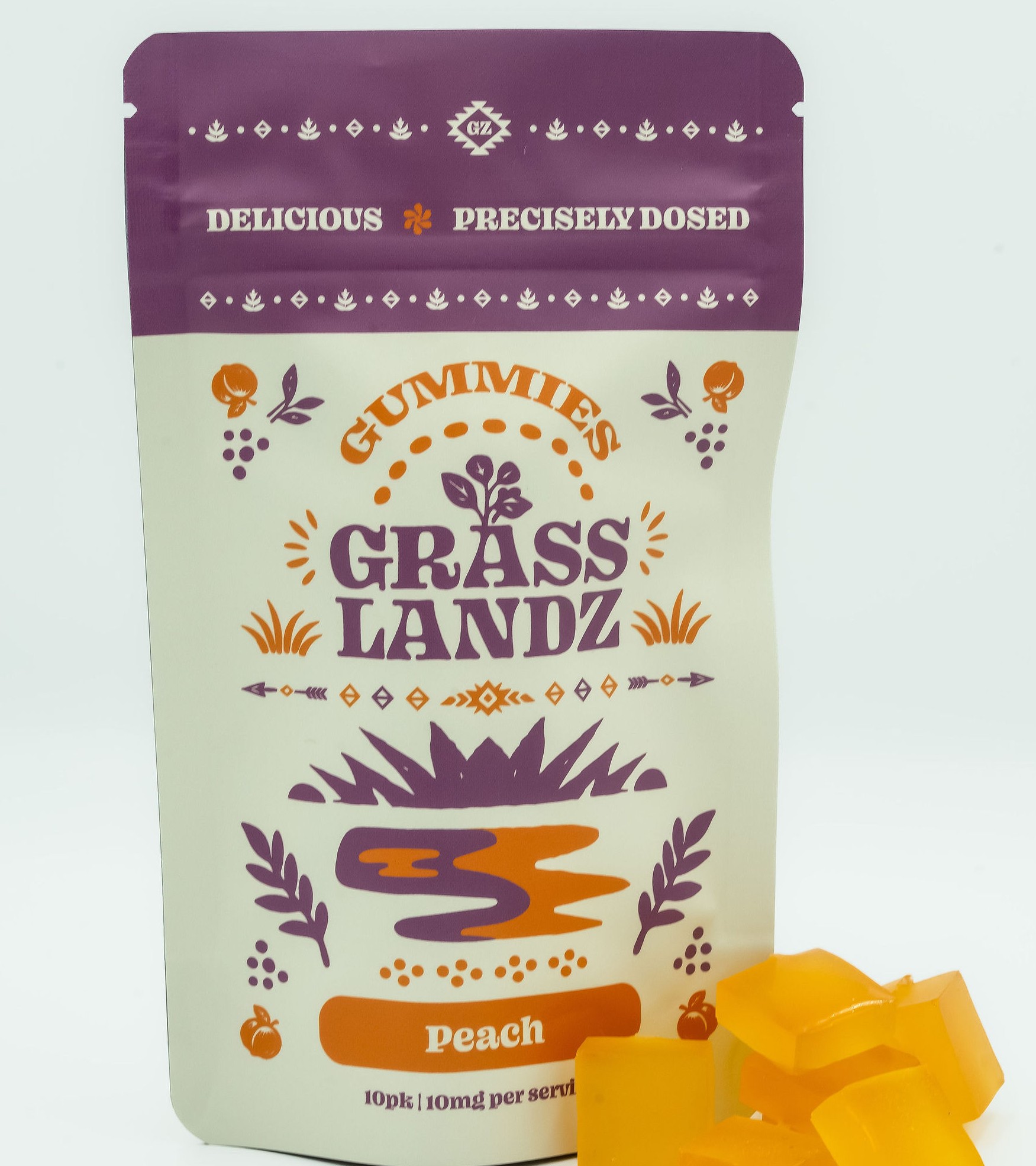 Grasslandz | 100mg Edible | Peach