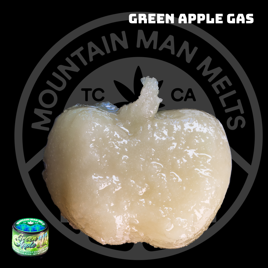 Mountain Man Melts - Live Rosin - Green Apple Gas - Concentrates - 1.0g