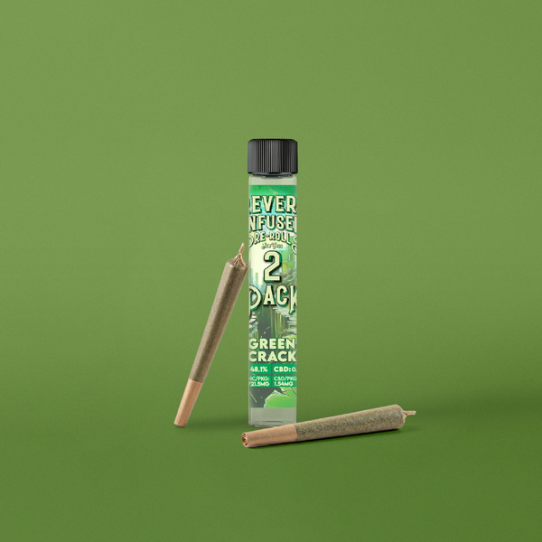 Green Crack .75g Infused Prerolls 2 Pack | Revert