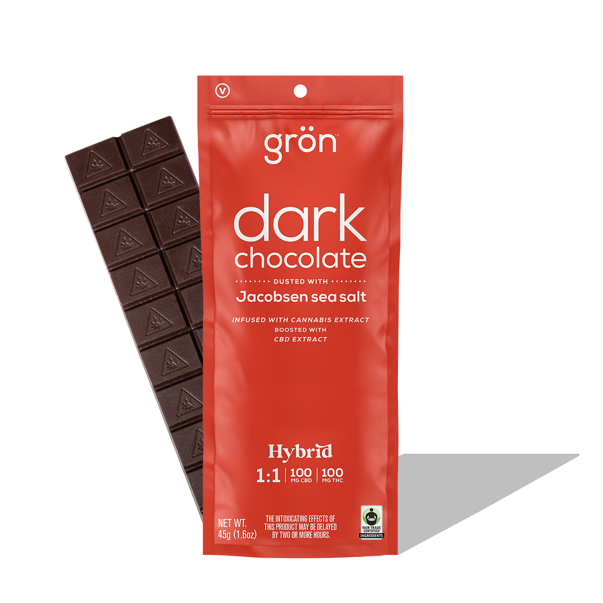 Dark Chocolate | 1:1 THC:CBD - 100mg | Edibles | Grön | Molly Ann