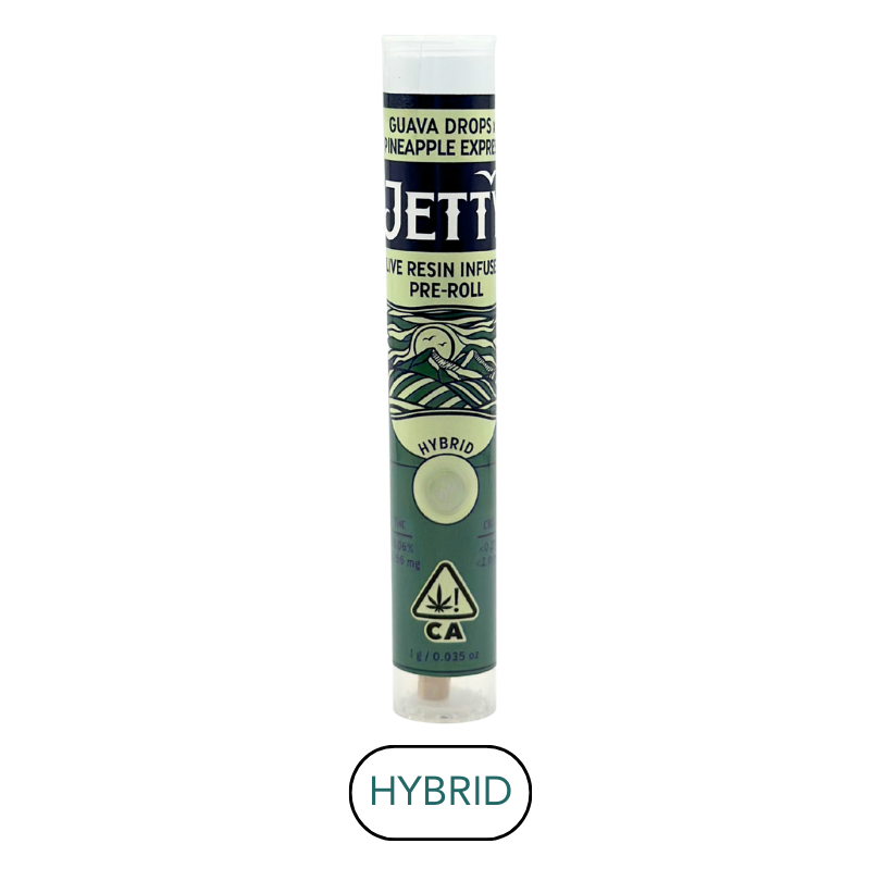 Jetty - Live Resin - Guava Drops x Pineapple Express - Infused Preroll - 1.0g