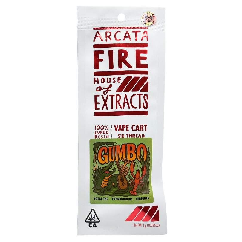 Arcata Fire - Cured Resin - Gumbo - Vape Cart - 1.0g
