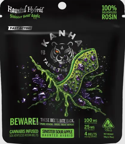 KANHA: Belts - Haunted Sinister Sour Apple Crunch - Kanha