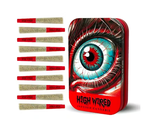 High Wired Pavé 0.35g 5pk THCa Diamond & Crumble Infused Prerolls