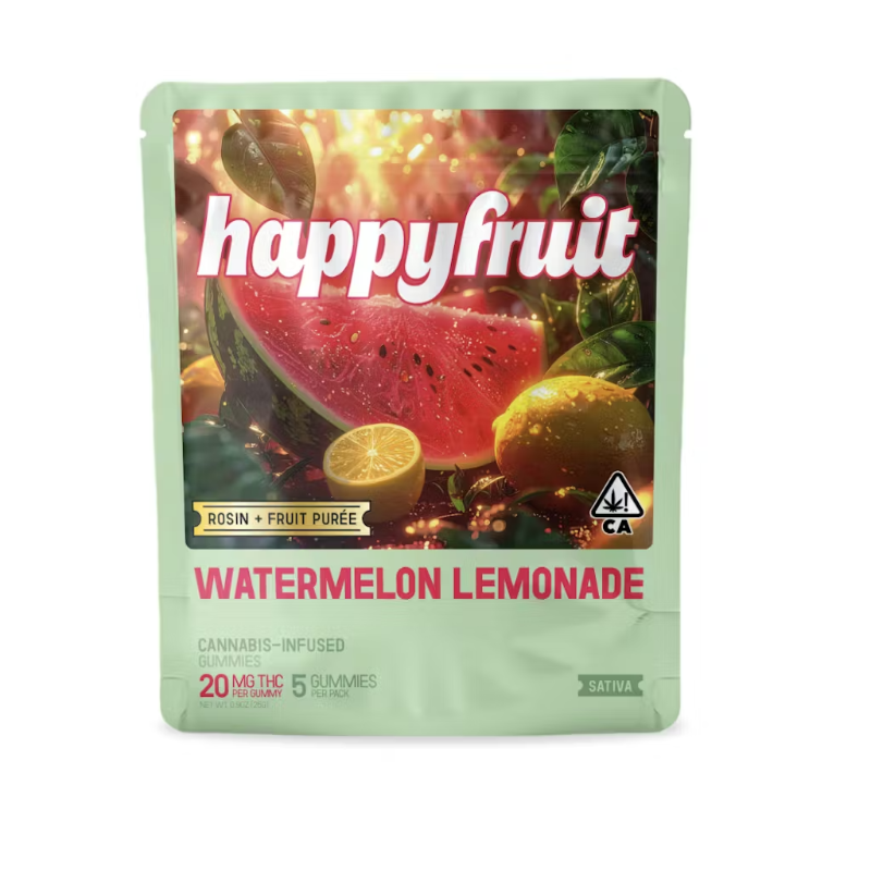 Happy Fruit - Watermelon Lifted Lemonade Rosin Gummies 5ct 100mg