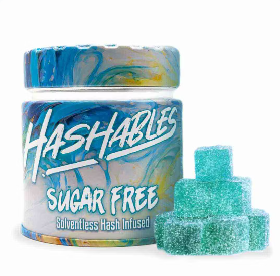 Hashables Blue Raspberry Sugar Free Gummies 100mg 20pk