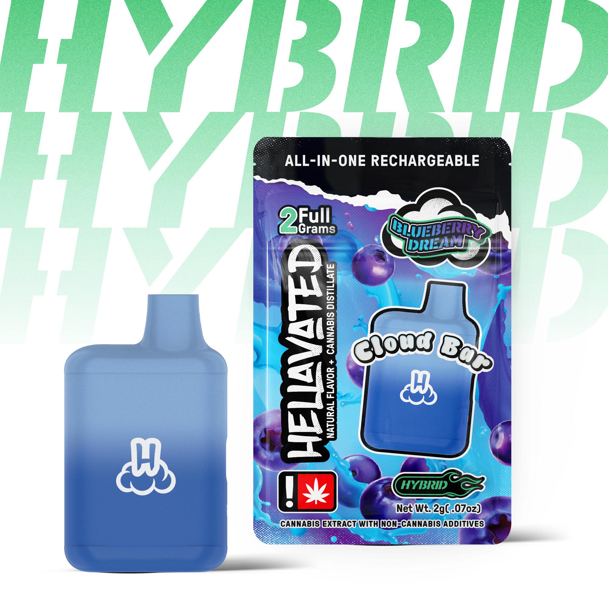 Hellavated Cloud Bar Blueberry Dream 2g