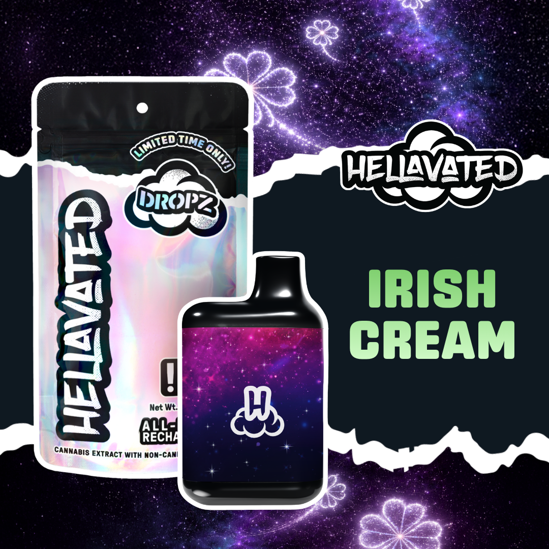 Irish Cream, Flavored Distillate Disposable, 1g