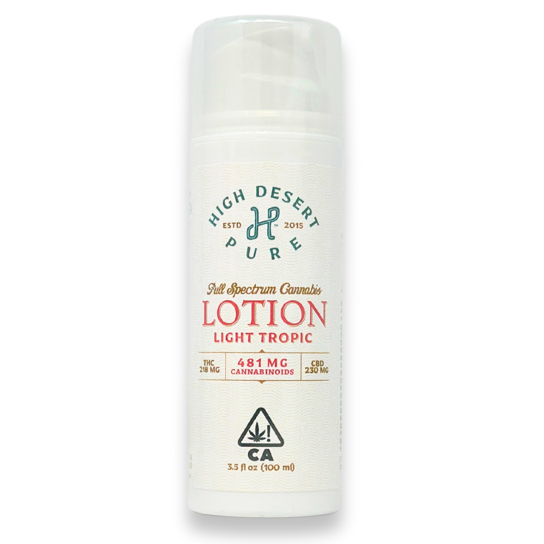 High Desert Pure - Light Tropic Lotion 1:1 - 3.5oz - 218mgTHC/230mgCBD