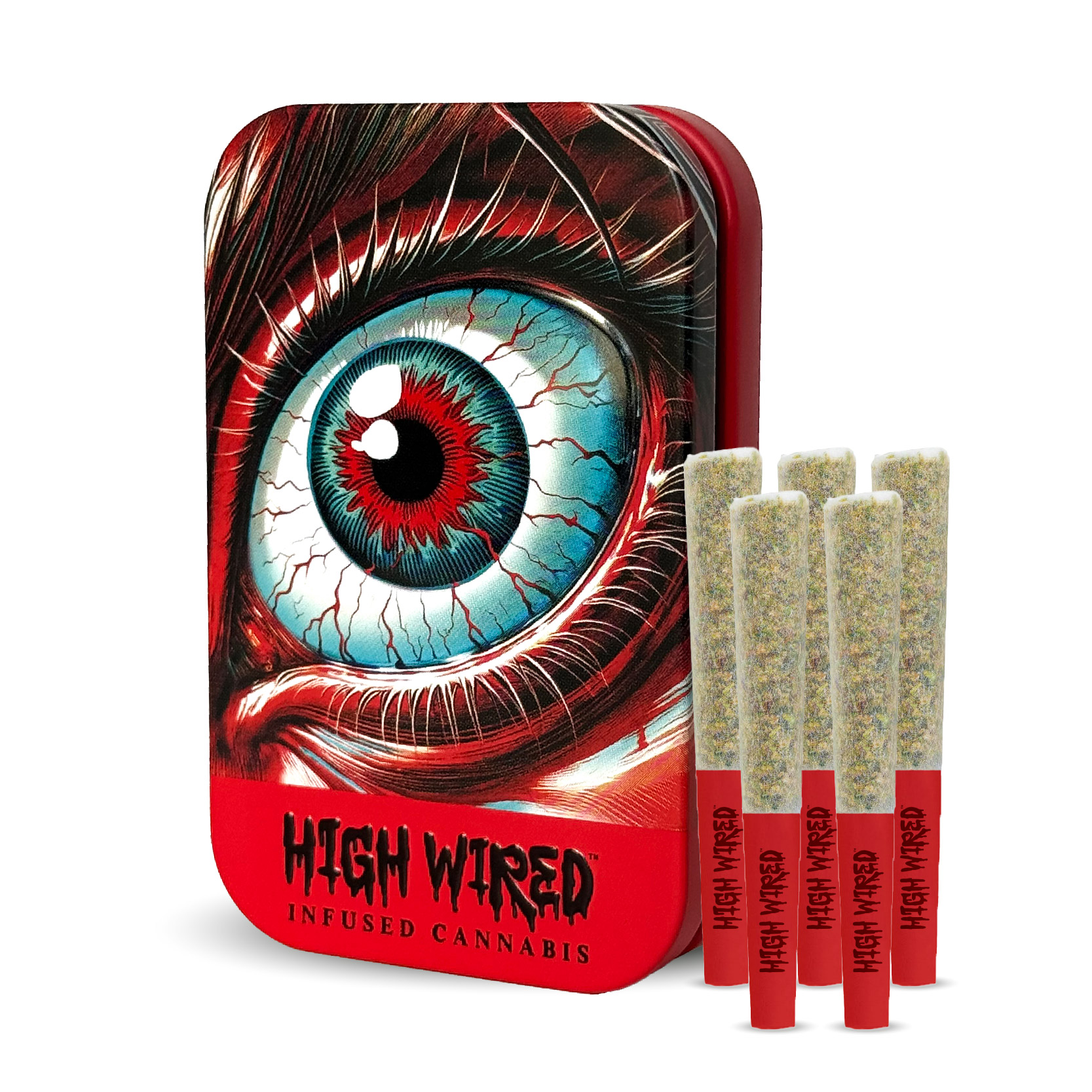 High Wired Gasoline Ganache 0.35g 5pk Diamond & Crumble Infused Prerolls