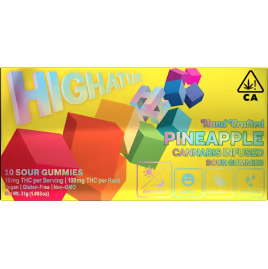 Highatus Sour Gummies Pineapple