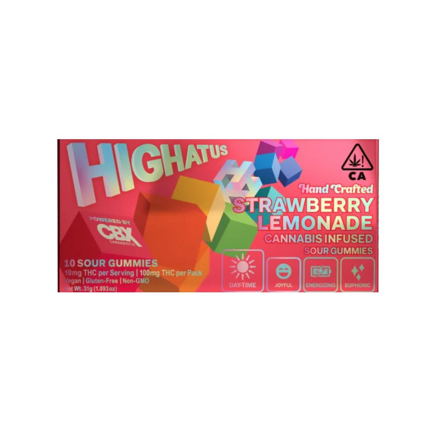 Highatus Sour Gummies Strawberry Lemonade