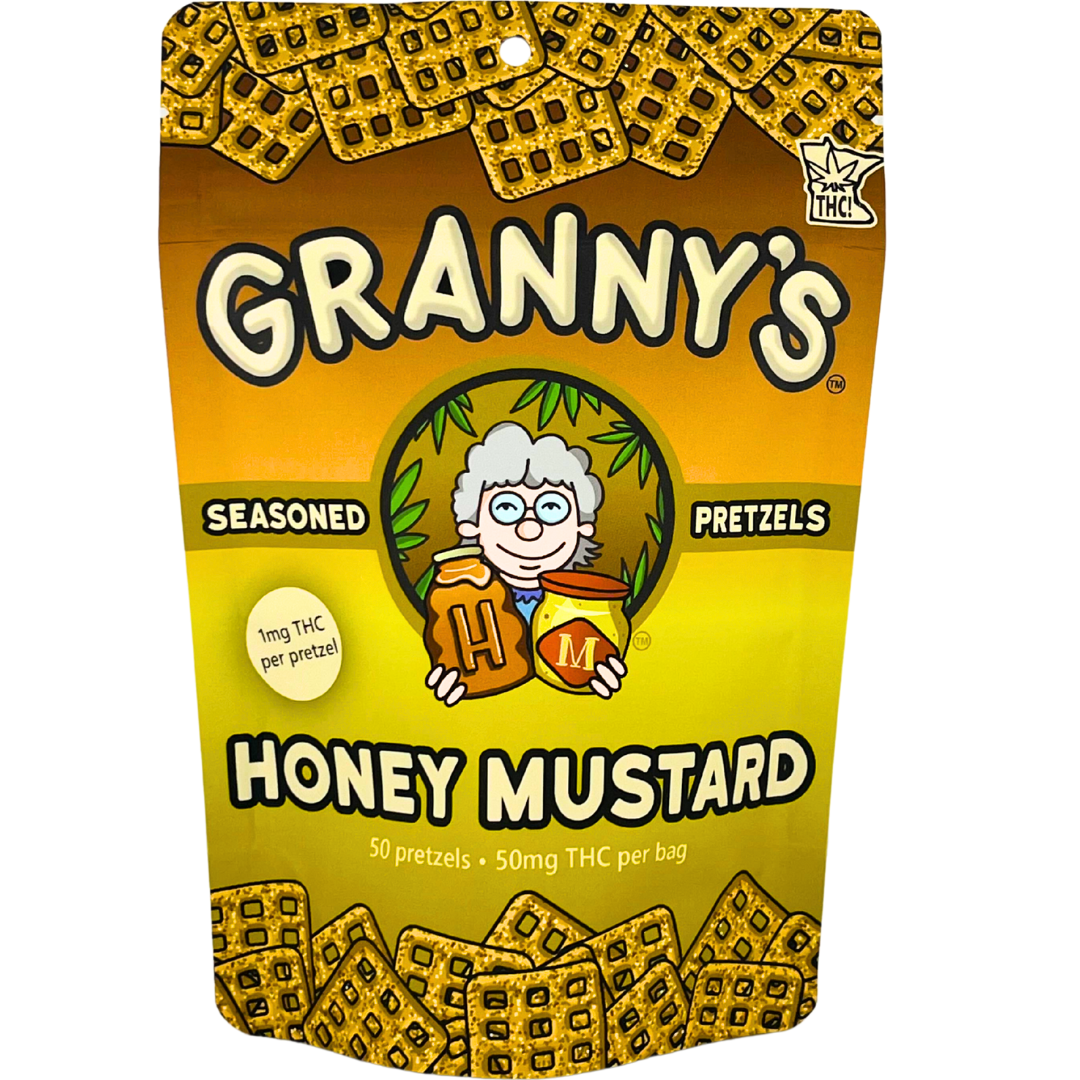 Granny's | 50mg THC Pretzels | Honey Mustard