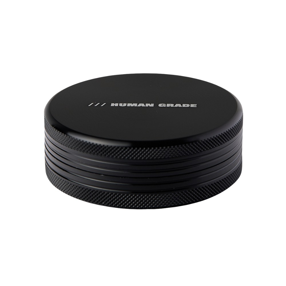 GRINDER ALUMINUM 2.5" - BLACK 2 PIECE - HUMAN GRADE