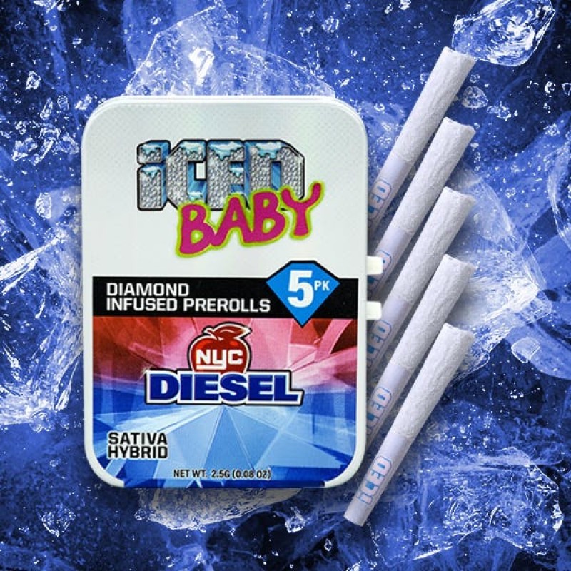 ICED NYC Diesel (S) Infused Preroll 5pk 2.5g