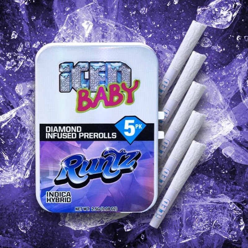 ICED Pink Runtz (H) Infused Preroll 5pk 2.5g