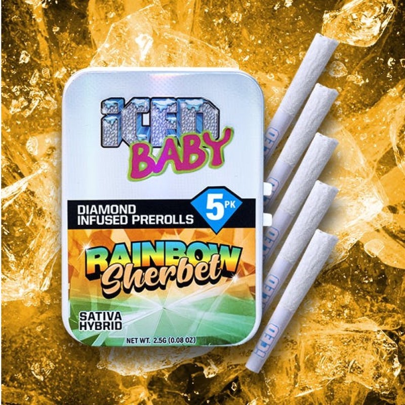 ICED Rainbow Sherbet (S) Infused Preroll 5pk 2.5g