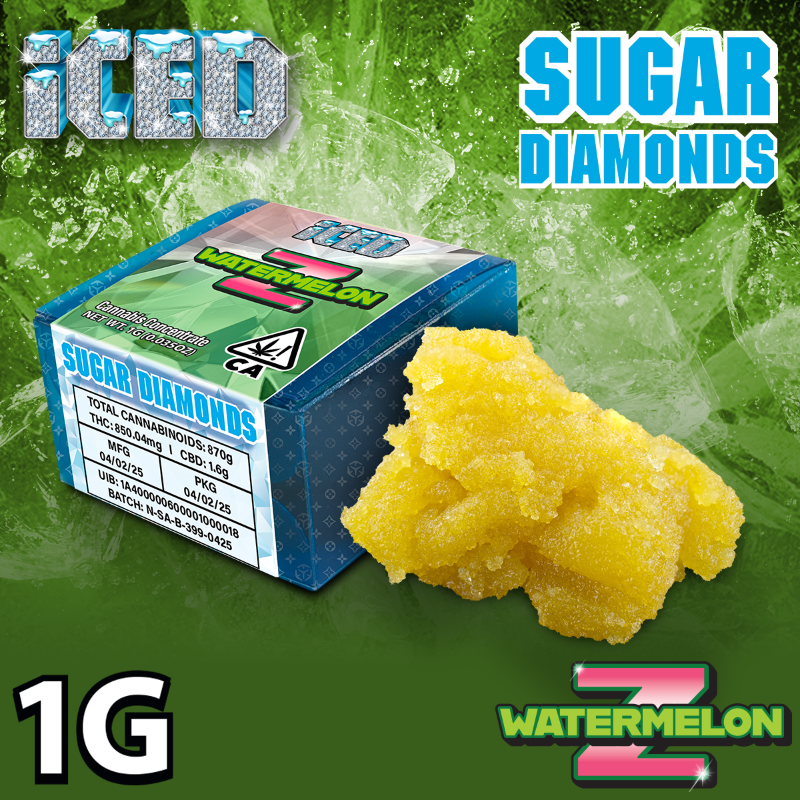 ICED Watermelon Z (I) Sugar Diamonds 1g