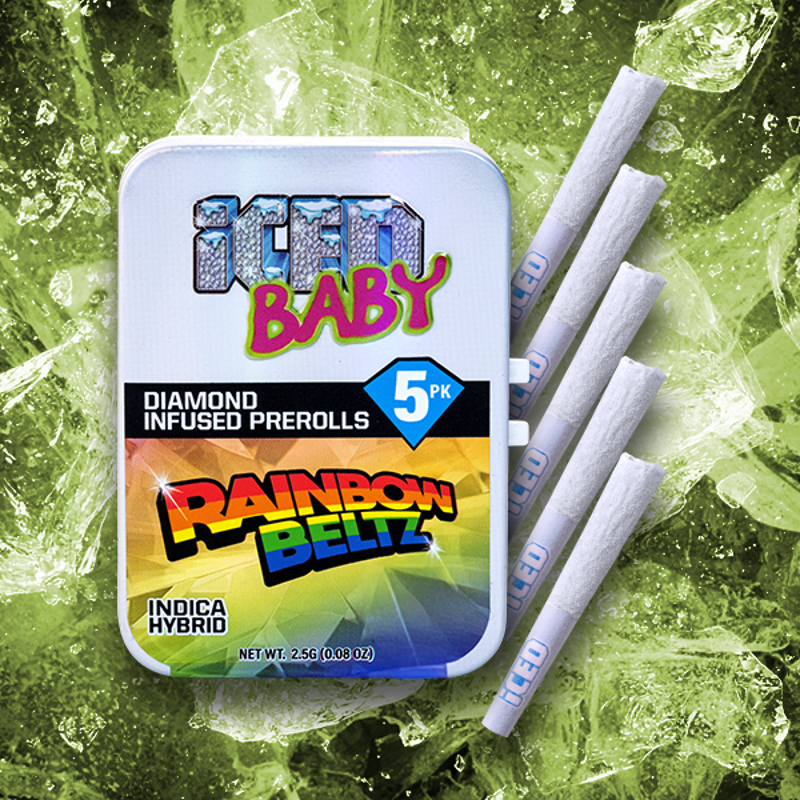 ICED Rainbow Beltz (I) Infused Preroll 5pk 2.5g