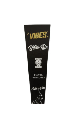 Vibes Black - 3pk King Size Cones