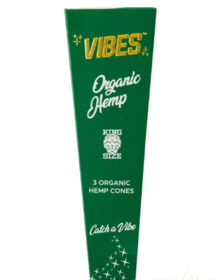 Vibes Green - King Size Cones 3pk