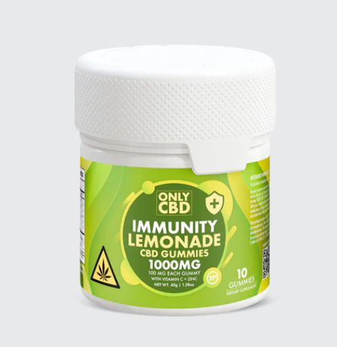 Only CBD Immunity Lemonade CBD Gummies 1000mg