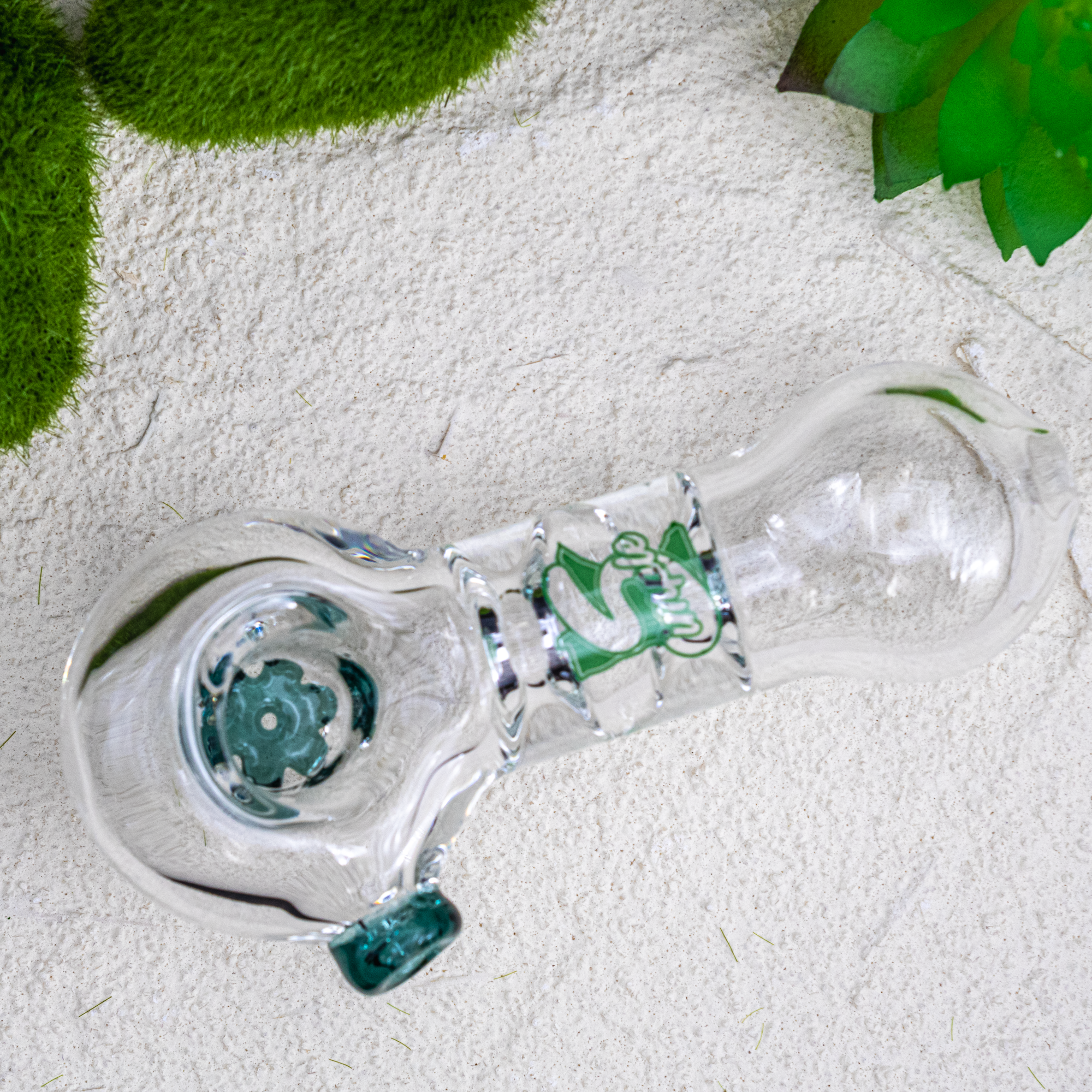 MN Legit | Simple Spoon with Screen | Teal & Clear