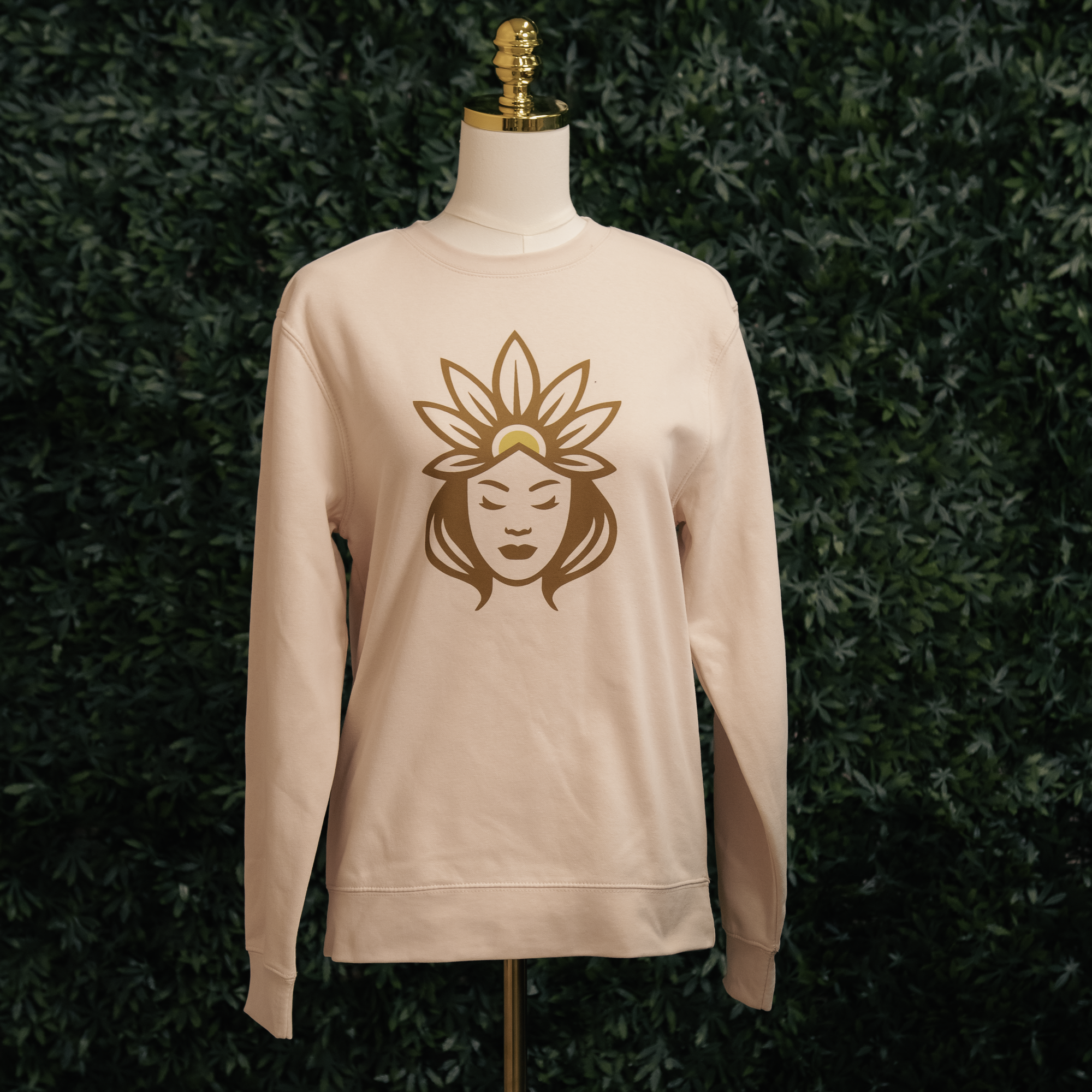 Breaking Grass Ceilings | Pink Crewneck Sweatshirt