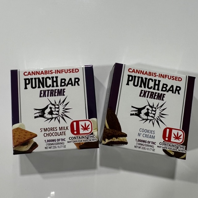 Punch Bar 1000mg Chocolate/Cookie/Wafer