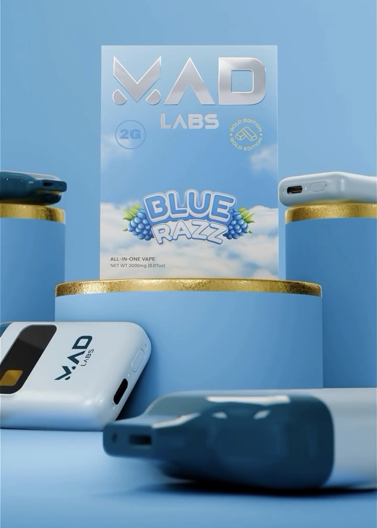 Mad Labs - Blue Razz - Sativa - All-In-One