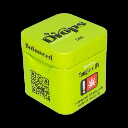 Drops Lime Gummy Single 100mg