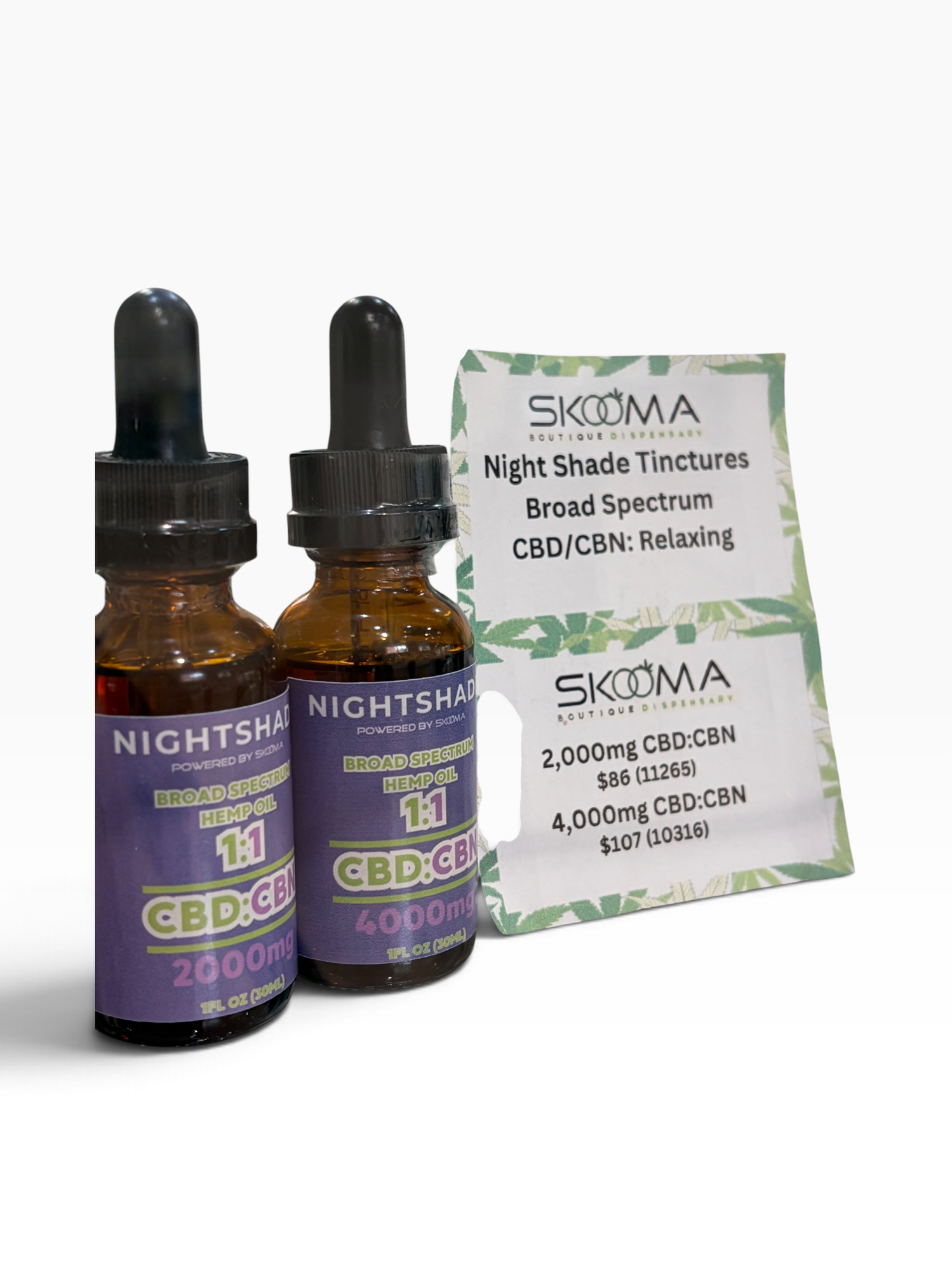 Nightshade CBD:CBN Tinctures - 4000