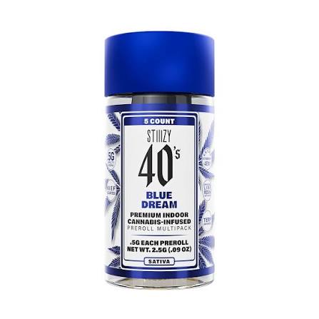 Infused 40's Blue Dream Preroll 5pk 2.5g