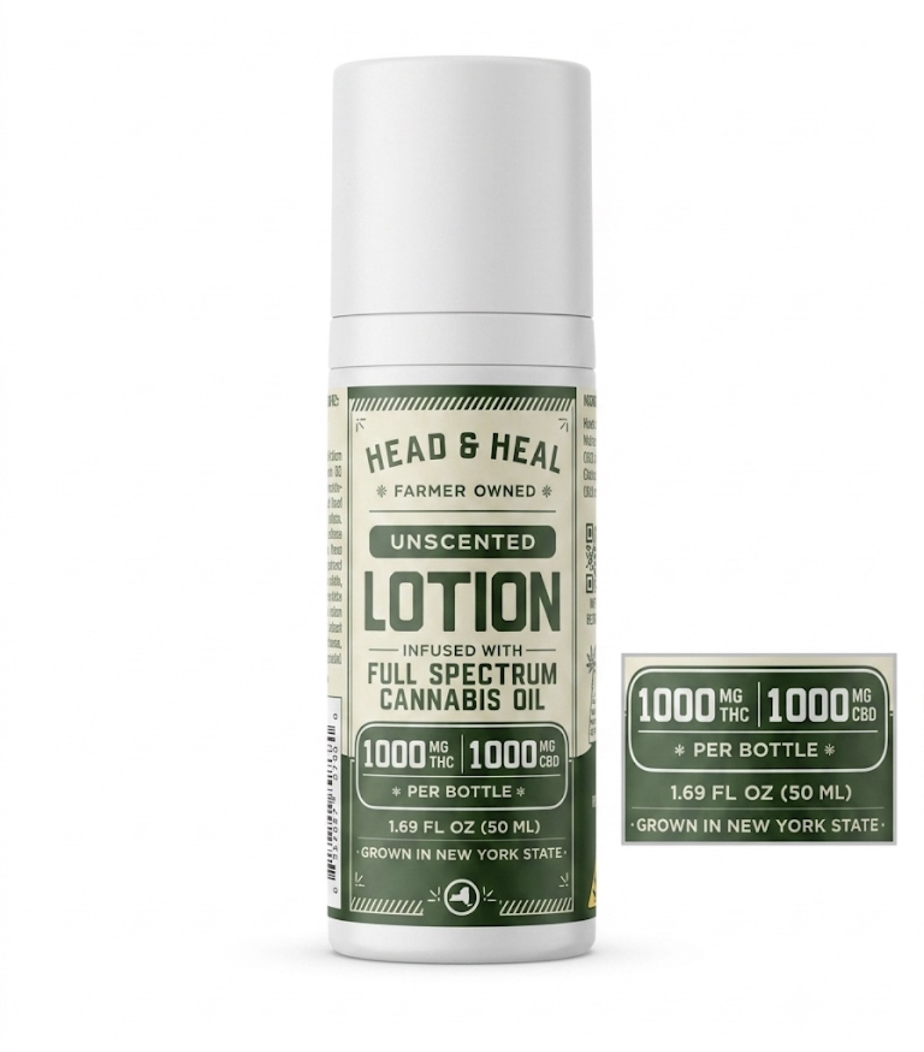 Head & Heal | THC/CBD lotion | Unscented