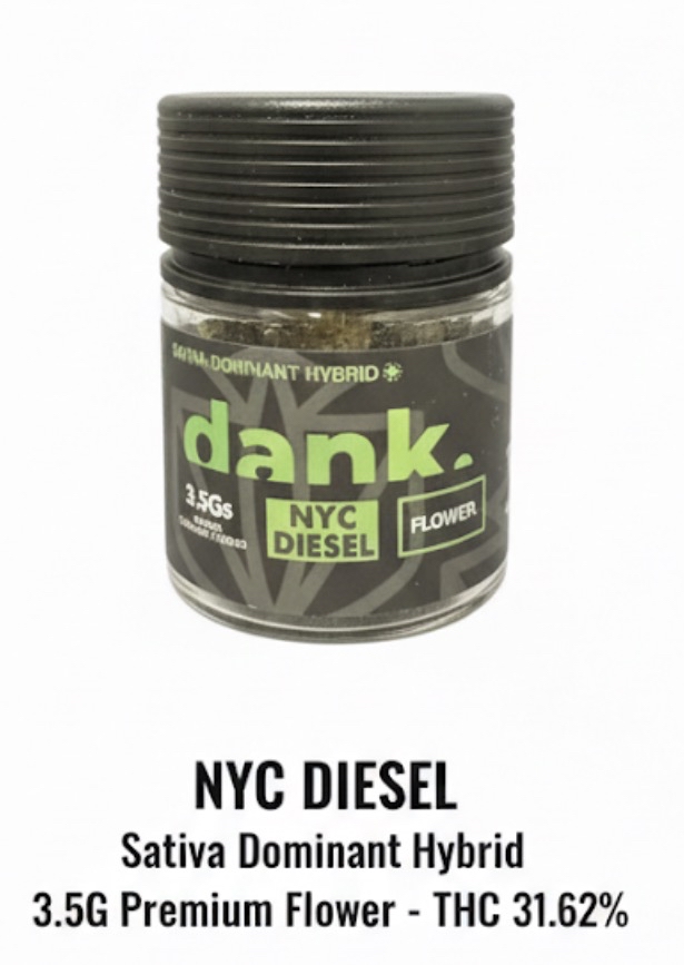 DANK | NYC Diesel | 3.5g Sativa Jar