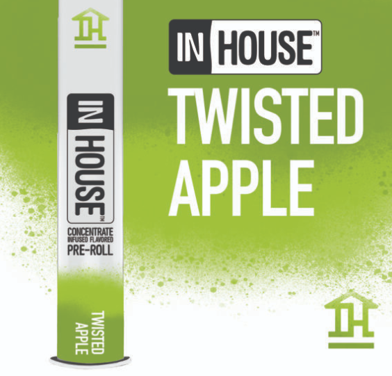 In House Twisted Apple 0.75g Infused Preroll