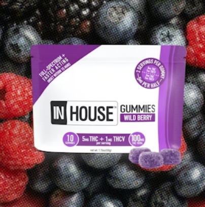 In House 5:1 Wildberry Gummies 100mg 10pk (THC:THCV)