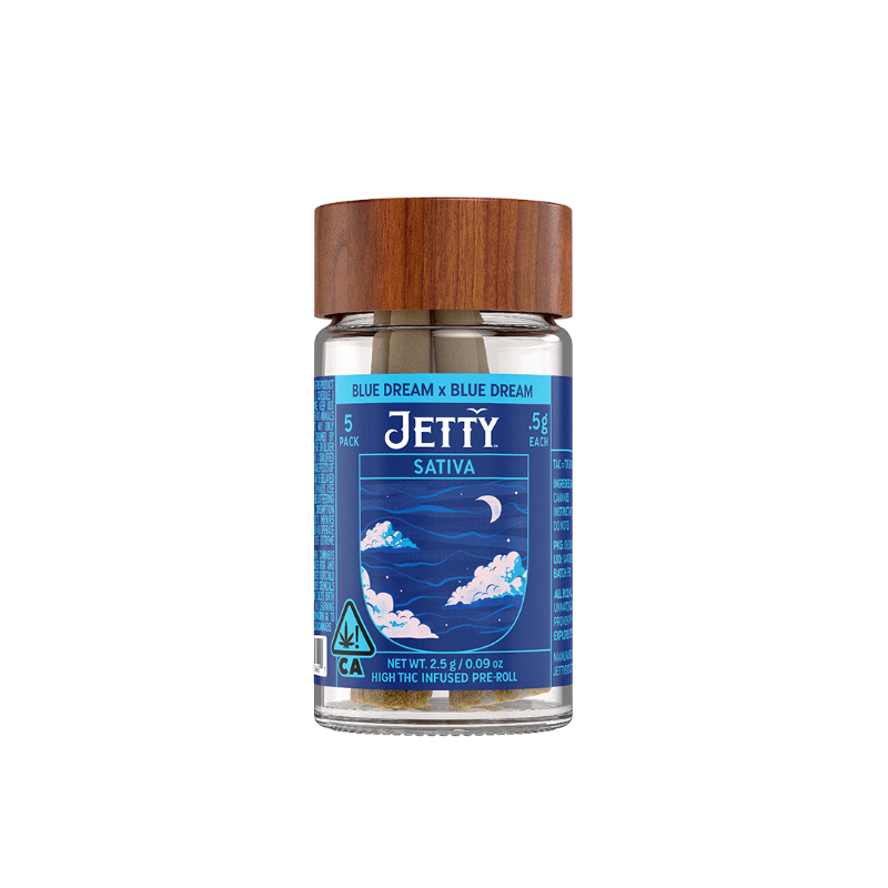 Jetty Blue Dream x Blue Dream (S) High THC Preroll 5pk 2.5g