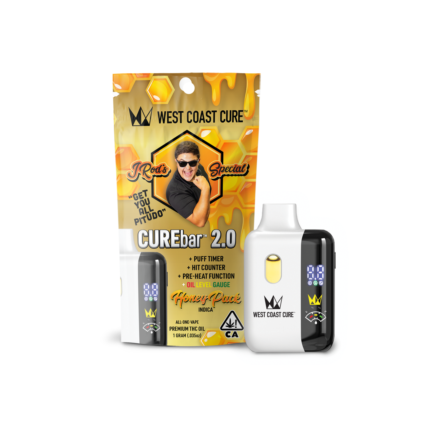 WCC | Disposable | CUREbar | JRod Special Honey Pack | 1g