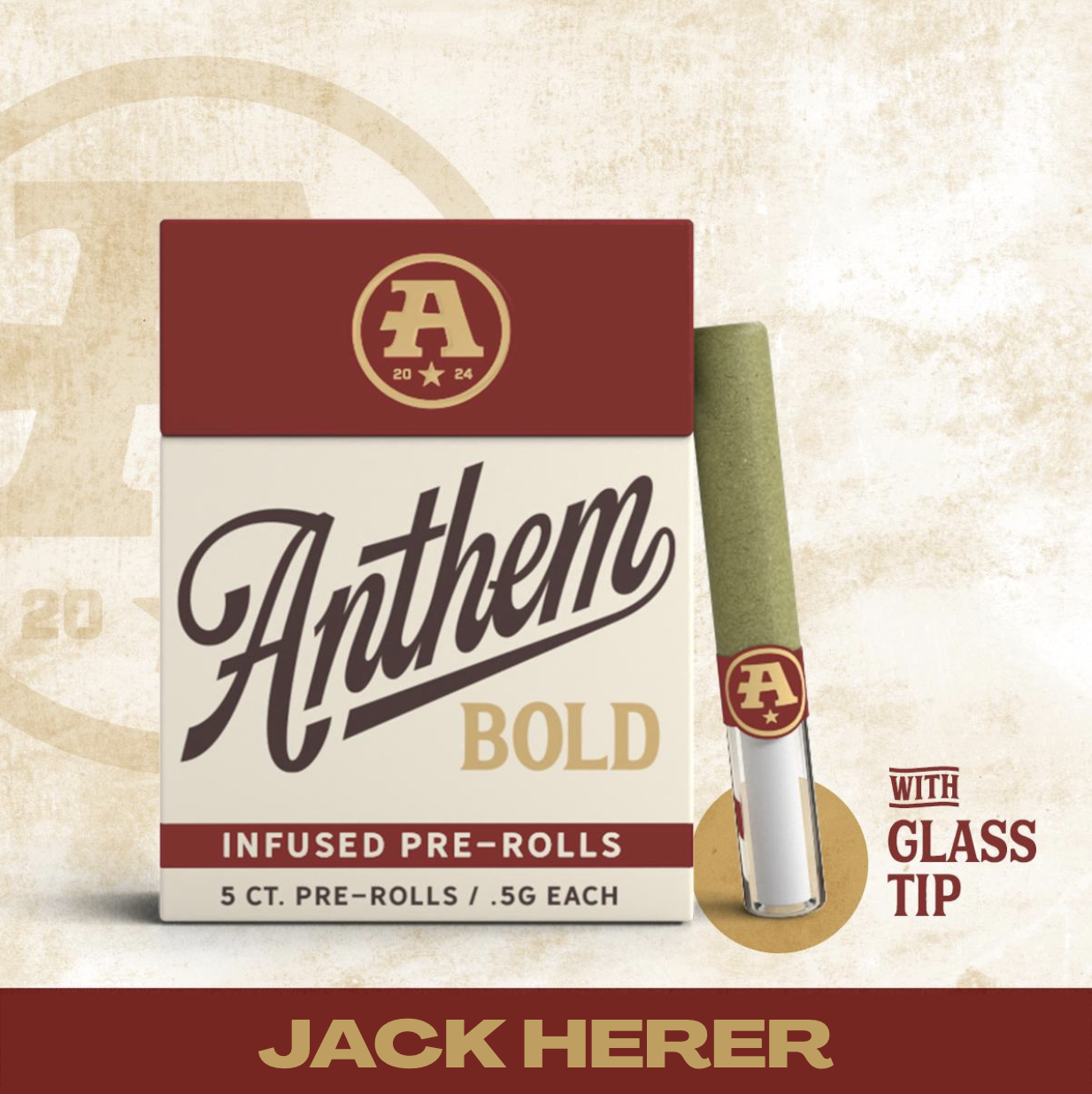 Bold Glass Tip Infused - Jack Herer Pre-Roll Pack 2.5g (0.5g ea | 5-Pack)